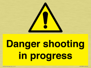 Danger shooting in progress